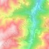 Dumanlı topographic map, elevation, terrain