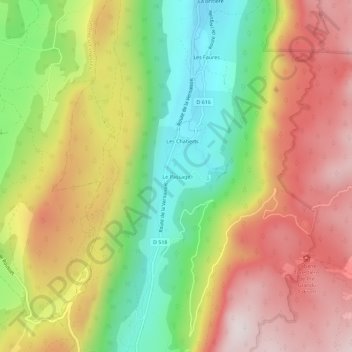 Le Passage topographic map, elevation, terrain