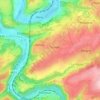 Vehan topographic map, elevation, terrain