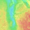 Обрыни topographic map, elevation, terrain