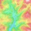 Ciriei topographic map, elevation, terrain