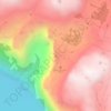 Troll tongue topographic map, elevation, terrain