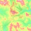 Erdenet topographic map, elevation, terrain