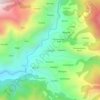 Pujargaon topographic map, elevation, terrain