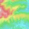 Karate topographic map, elevation, terrain
