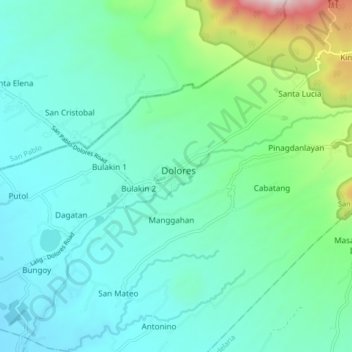 Dolores topographic map, elevation, terrain