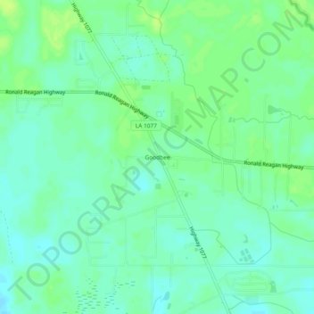 Goodbee topographic map, elevation, terrain