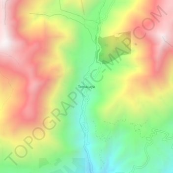 Tomacaya topographic map, elevation, terrain