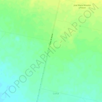 Rio Sonora topographic map, elevation, terrain