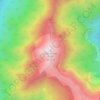 Charleston Peak topographic map, elevation, terrain