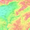 Horinger County topographic map, elevation, terrain