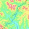 罗苏乡 topographic map, elevation, terrain