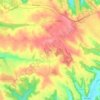 Caux topographic map, elevation, terrain