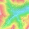 Forbicina topographic map, elevation, terrain