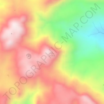 Mount Taia topographic map, elevation, terrain
