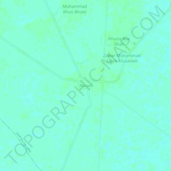 Abran topographic map, elevation, terrain