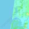 Foxton Beach topographic map, elevation, terrain