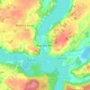 Brodnica Dolna topographic map, elevation, terrain