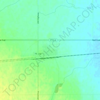 Rathwell topographic map, elevation, terrain