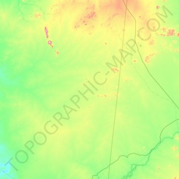 Nubia topographic map, elevation, terrain
