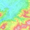 Prizren topographic map, elevation, terrain