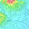 Colfosco topographic map, elevation, terrain