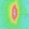 St Valentines Peak topographic map, elevation, terrain