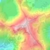 Mount Burwell topographic map, elevation, terrain