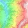 Susano topographic map, elevation, terrain