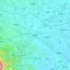 Kumagaya topographic map, elevation, terrain