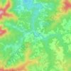 Saxon topographic map, elevation, terrain