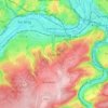 Ougrée topographic map, elevation, terrain