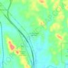 FELDA Sungai Behrang topographic map, elevation, terrain