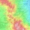 Huixquilucan de Degollado topographic map, elevation, terrain