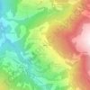 Baule topographic map, elevation, terrain