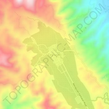 Tag-ugpo topographic map, elevation, terrain