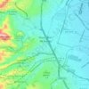 San Bartolo Naucalpan topographic map, elevation, terrain