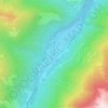 Les topographic map, elevation, terrain