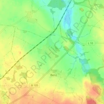 Kalsow topographic map, elevation, terrain