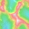 Depth Peak topographic map, elevation, terrain