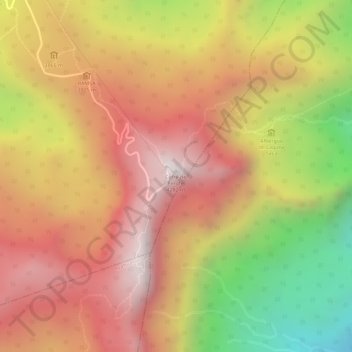 Cofre de Perote topographic map, elevation, terrain