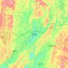 平塘县 topographic map, elevation, terrain
