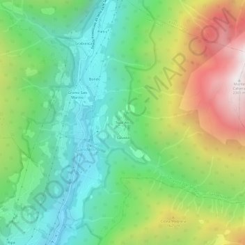 Tezzi Alti topographic map, elevation, terrain