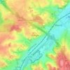 Bierges topographic map, elevation, terrain