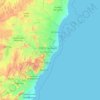 Espírito Santo topographic map, elevation, terrain