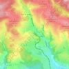 Růžový vrch topographic map, elevation, terrain