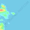Cape St. Francis topographic map, elevation, terrain
