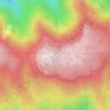 Mount Pinos topographic map, elevation, terrain