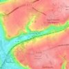Gournay en Caux topographic map, elevation, terrain