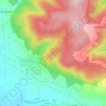Rauschberg topographic map, elevation, terrain